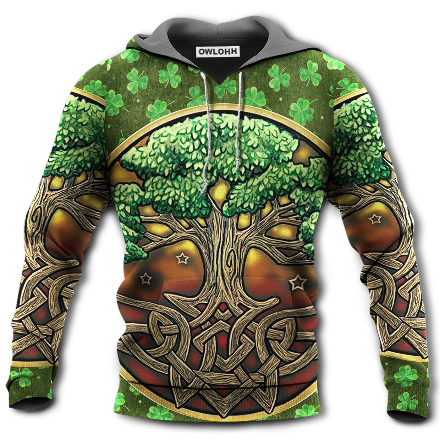 Unisex Hoodie / S Irish Love Life Style With Tree - Hoodie - Owls Matrix LTD