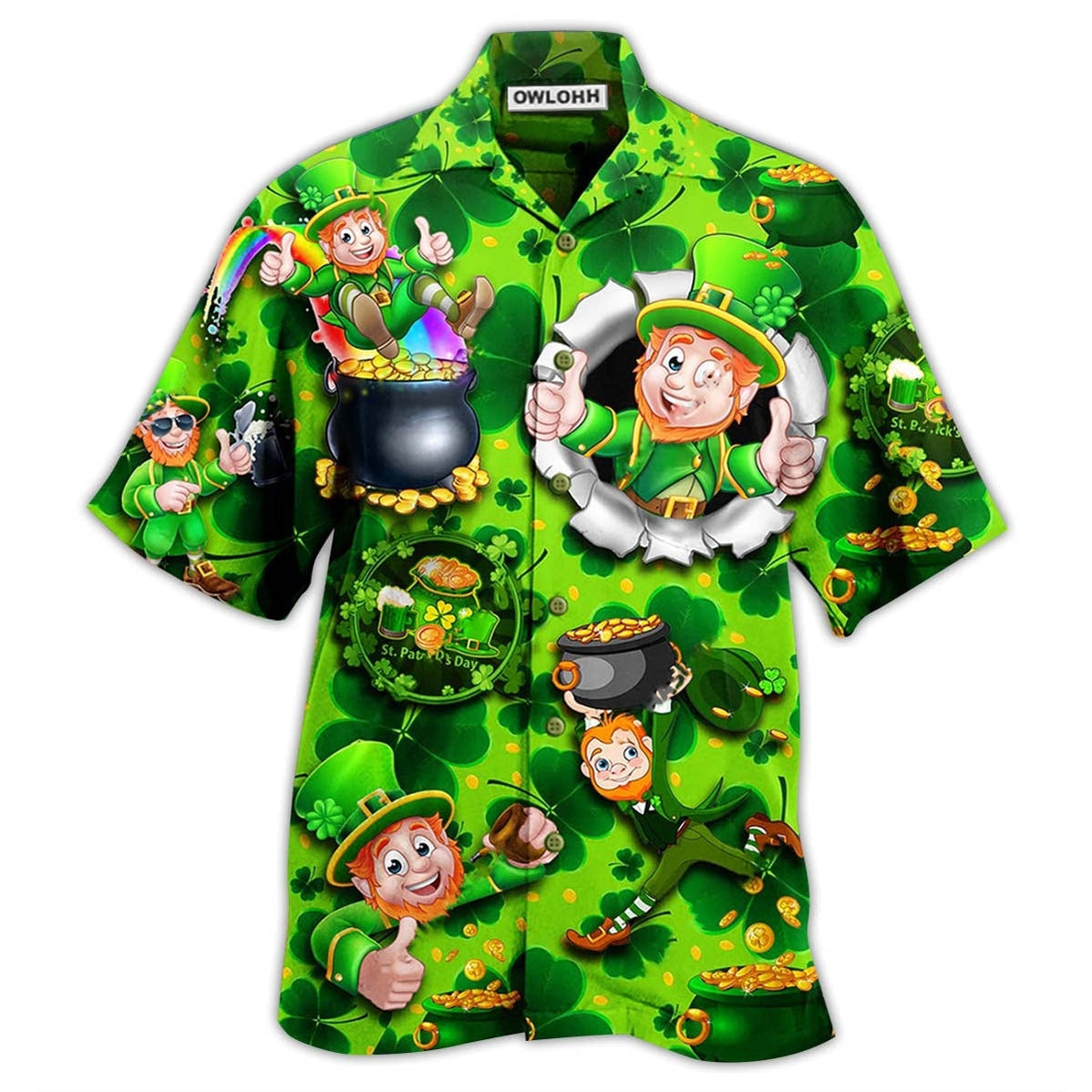 Hawaiian Shirt / Adults / S Irish Lover - Hawaiian Shirt - Owls Matrix LTD