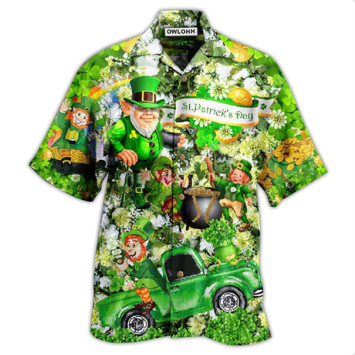 Hawaiian Shirt / Adults / S Irish Wish You A Happy Saint Patrick's Day - Hawaiian Shirt - Owls Matrix LTD