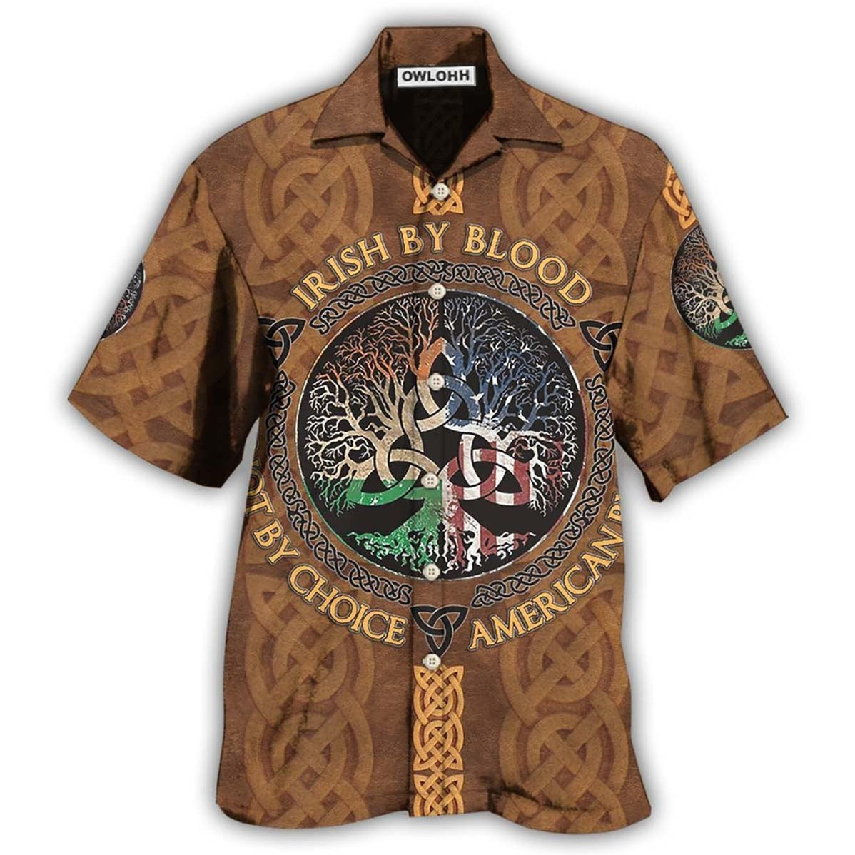 Hawaiian Shirt / Adults / S Irish By Blood Leather - Hawaiian Shirt - Owls Matrix LTD