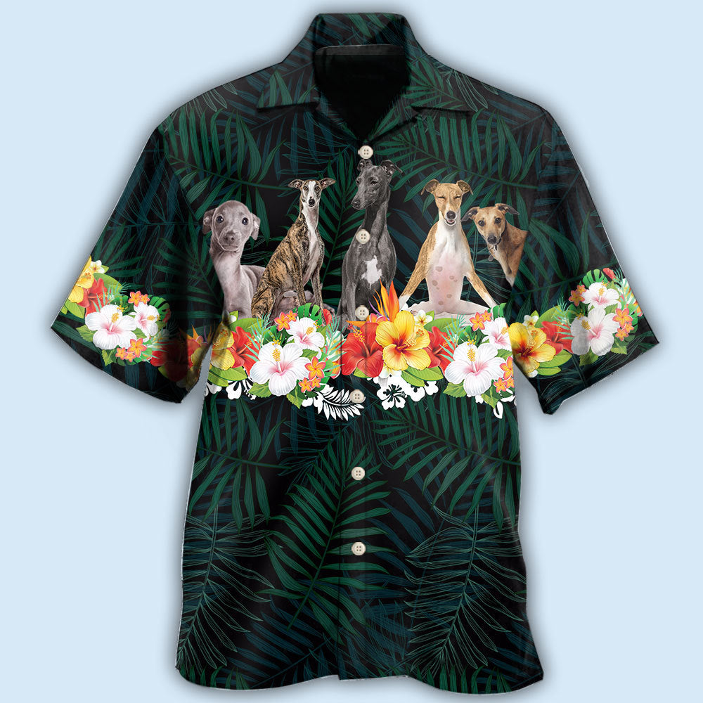 Dog Italian Greyhound Tropical Style - Hawaiian Shirt - Owls Matrix LTD