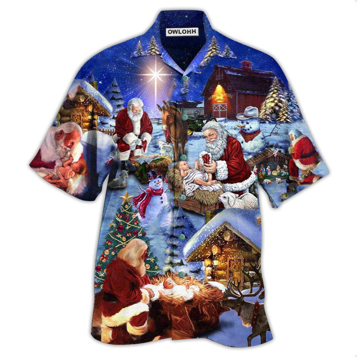 Hawaiian Shirt / Adults / S Christmas Jesus Is The Best Gift Ever - Hawaiian Shirt - Owls Matrix LTD