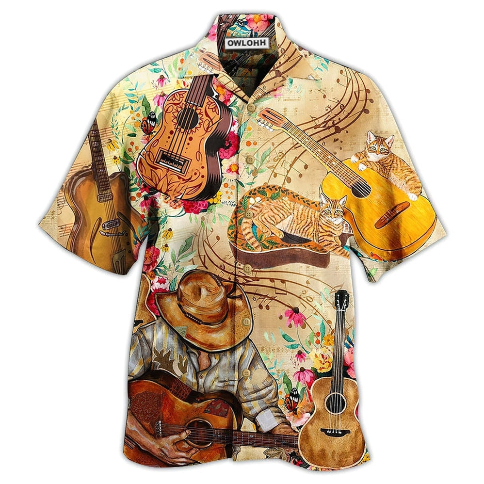 Hawaiian Shirt / Adults / S Guitar Are My Life - Hawaiian Shirt - Owls Matrix LTD