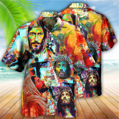 Jesus Lion I Found My Peace Jesus- Hawaiian Shirt - Owls Matrix LTD