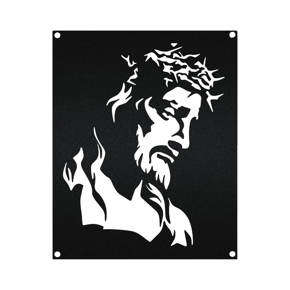 Jesus Portrait Catholic - Led Light Metal - Owls Matrix LTD