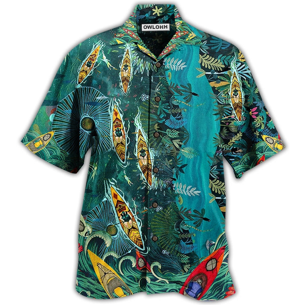 Hawaiian Shirt / Adults / S Kayaking I'd Rather Be Kayaking - Hawaiian Shirt - Owls Matrix LTD