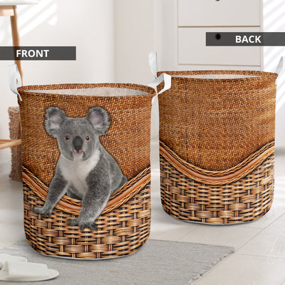 Koala Rattan Teaxture - Laundry Basket - Owls Matrix LTD