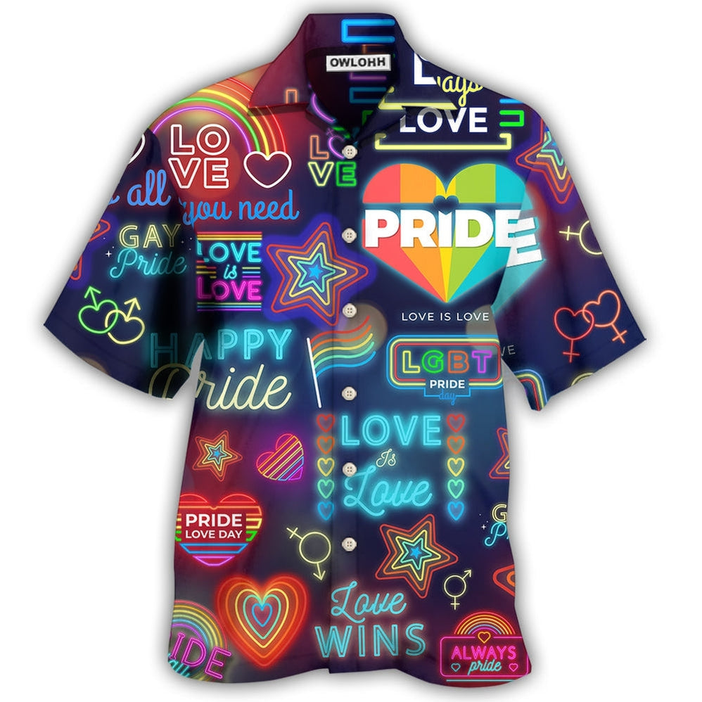 Hawaiian Shirt / Adults / S LGBT Love Has No Gender - Hawaiian Shirt - Owls Matrix LTD