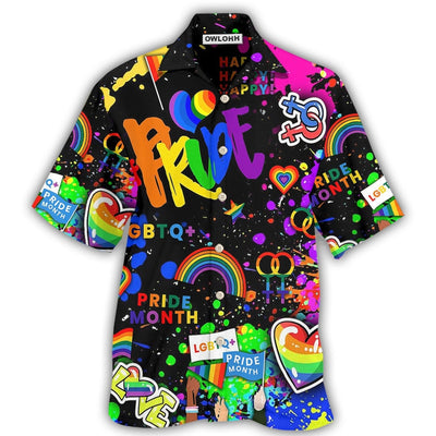 Hawaiian Shirt / Adults / S LGBT Pride Mix Color - Hawaiian Shirt - Owls Matrix LTD