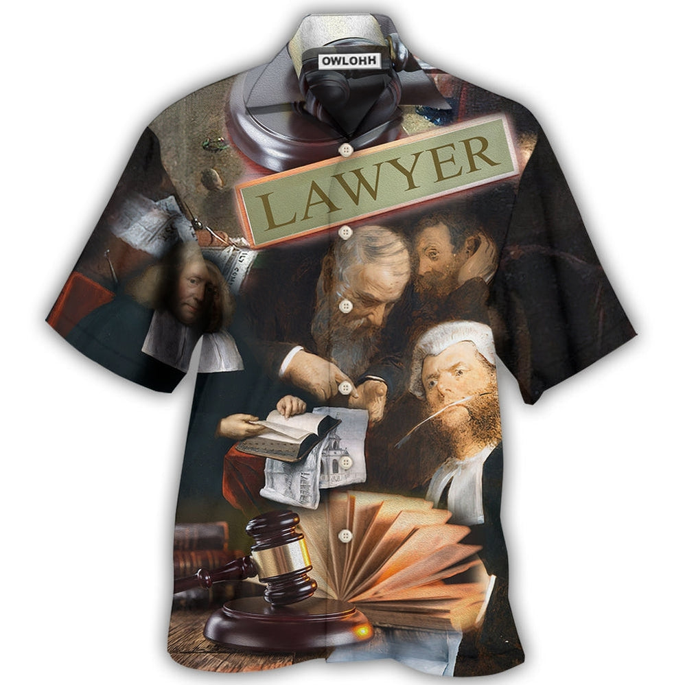 Hawaiian Shirt / Adults / S Lawyer Serious Style - Hawaiian Shirt - Owls Matrix LTD