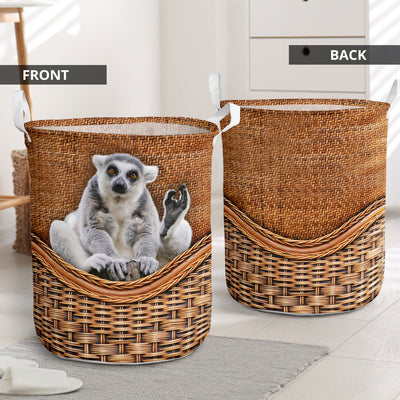 Lemur Rattan Teaxture - Laundry Basket - Owls Matrix LTD