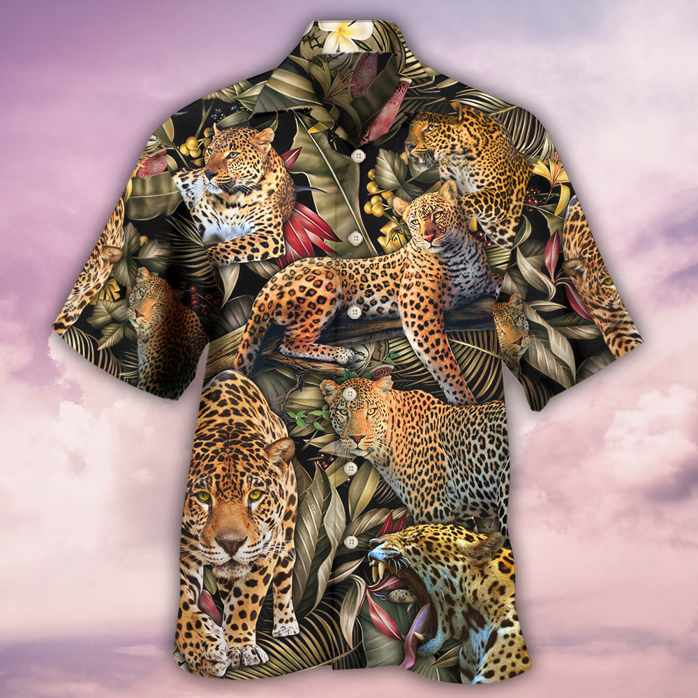 Leopard Into The Jungle - Hawaiian Shirt - Owls Matrix LTD