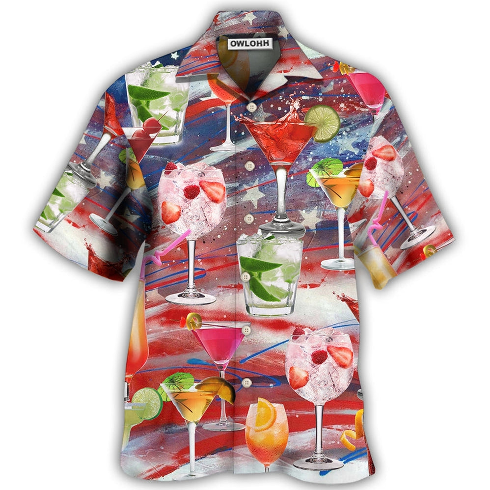 Hawaiian Shirt / Adults / S Cocktail Independence Day Let's Drink Cocktail On This Day - Hawaiian Shirt - Owls Matrix LTD