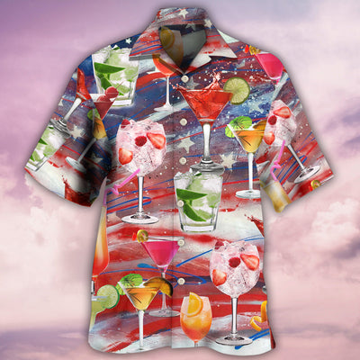 Cocktail Independence Day Let's Drink Cocktail On This Day - Hawaiian Shirt - Owls Matrix LTD
