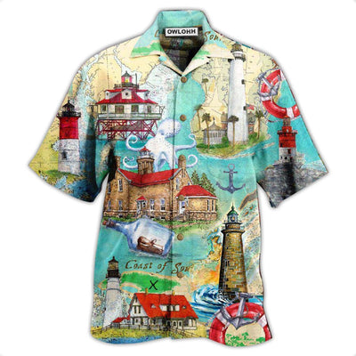 Hawaiian Shirt / Adults / S Lighthouse Take The Cruise Of Your Life Follow The Lighthouse - Hawaiian Shirt - Owls Matrix LTD