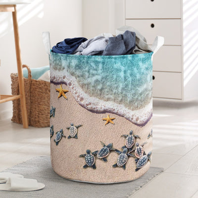 Turtle Little Turtle Sea Basic Style – Laundry Basket - Owls Matrix LTD