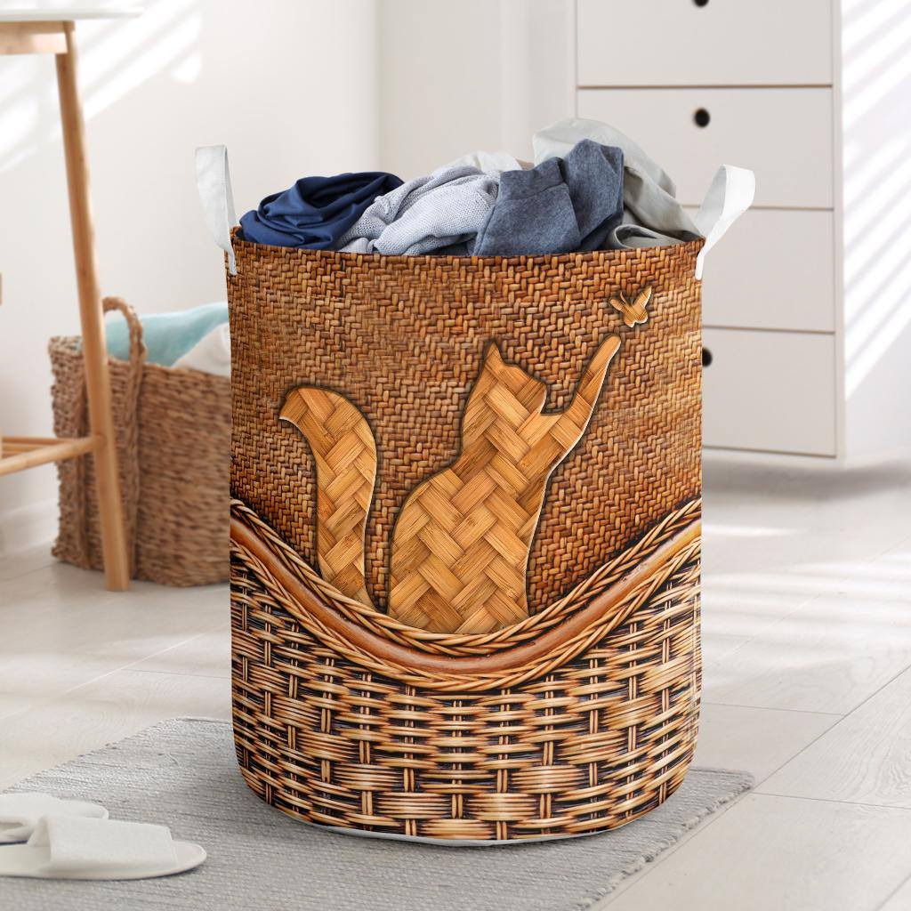Cat Lovely Cat Basic Style - Laundry Basket - Owls Matrix LTD