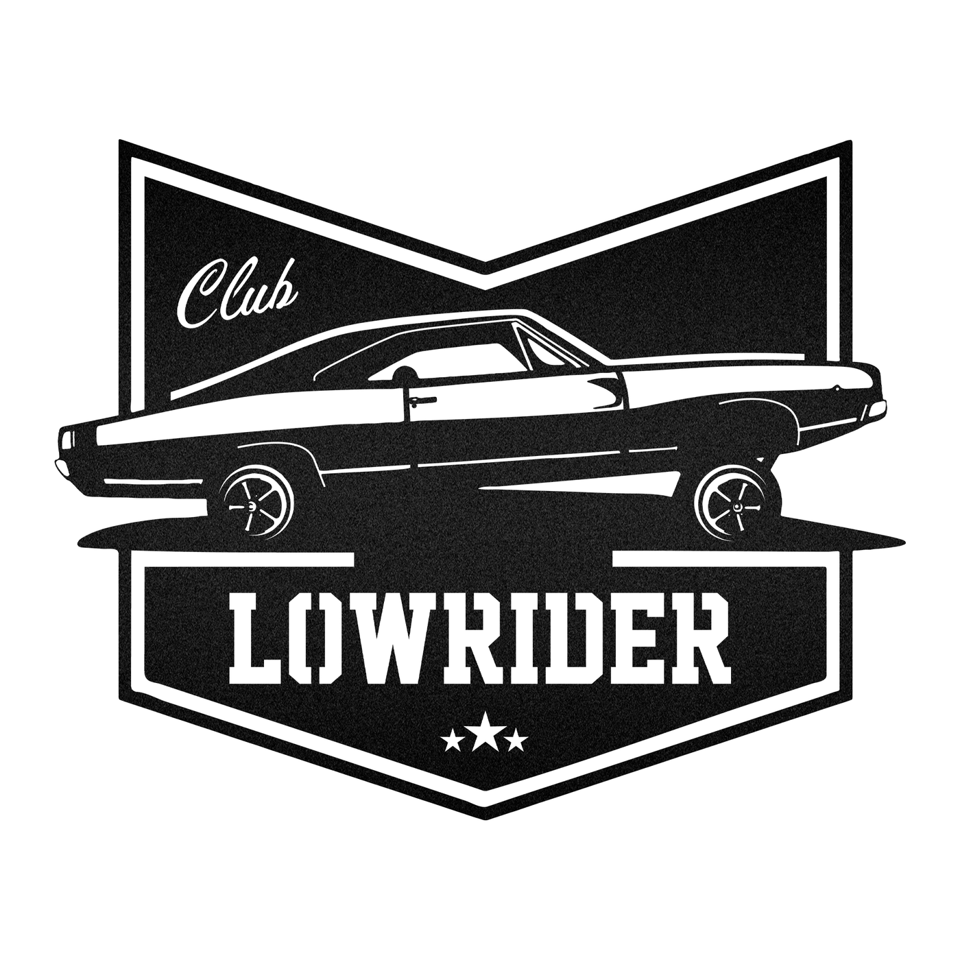 Low Rider Car So Cool - Two Colours Led Lights Metal - Owls Matrix LTD