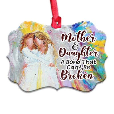 Family Mother And Daughter Can Not Be Broken - Horizontal Ornament - Owls Matrix LTD