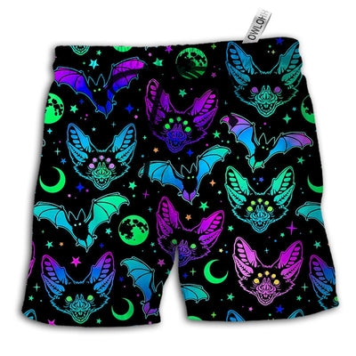 Beach Short / Adults / S Bat Neon Magic Style - Beach Short - Owls Matrix LTD