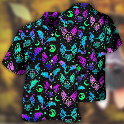 Bat Neon Magic - Hawaiian Shirt - Owls Matrix LTD