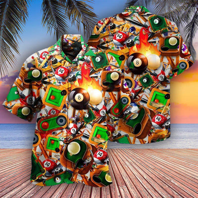 Billiard Make Your Own Luck - Hawaiian Shirt - Owls Matrix LTD