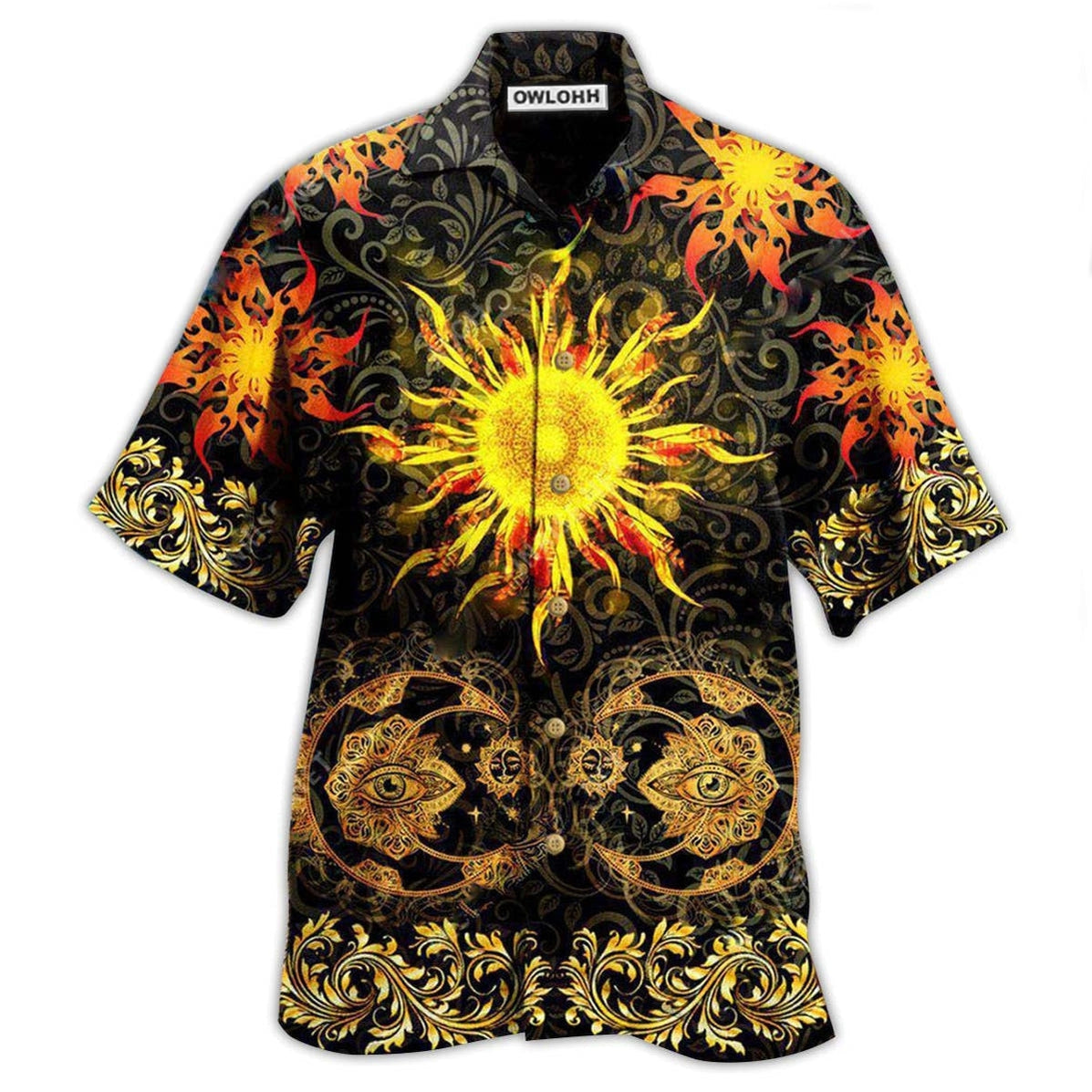 Hawaiian Shirt / Adults / S Mandala Nothing Is More Amazing Than The Sun - Hawaiian Shirt - Owls Matrix LTD
