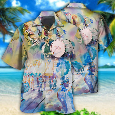 Marching Band Blur Art Style - Hawaiian Shirt - Owls Matrix LTD
