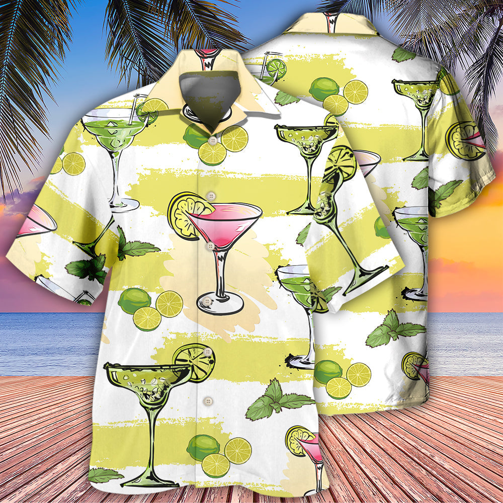 Cocktail Margarita Summer Party - Hawaiian Shirt - Owls Matrix LTD