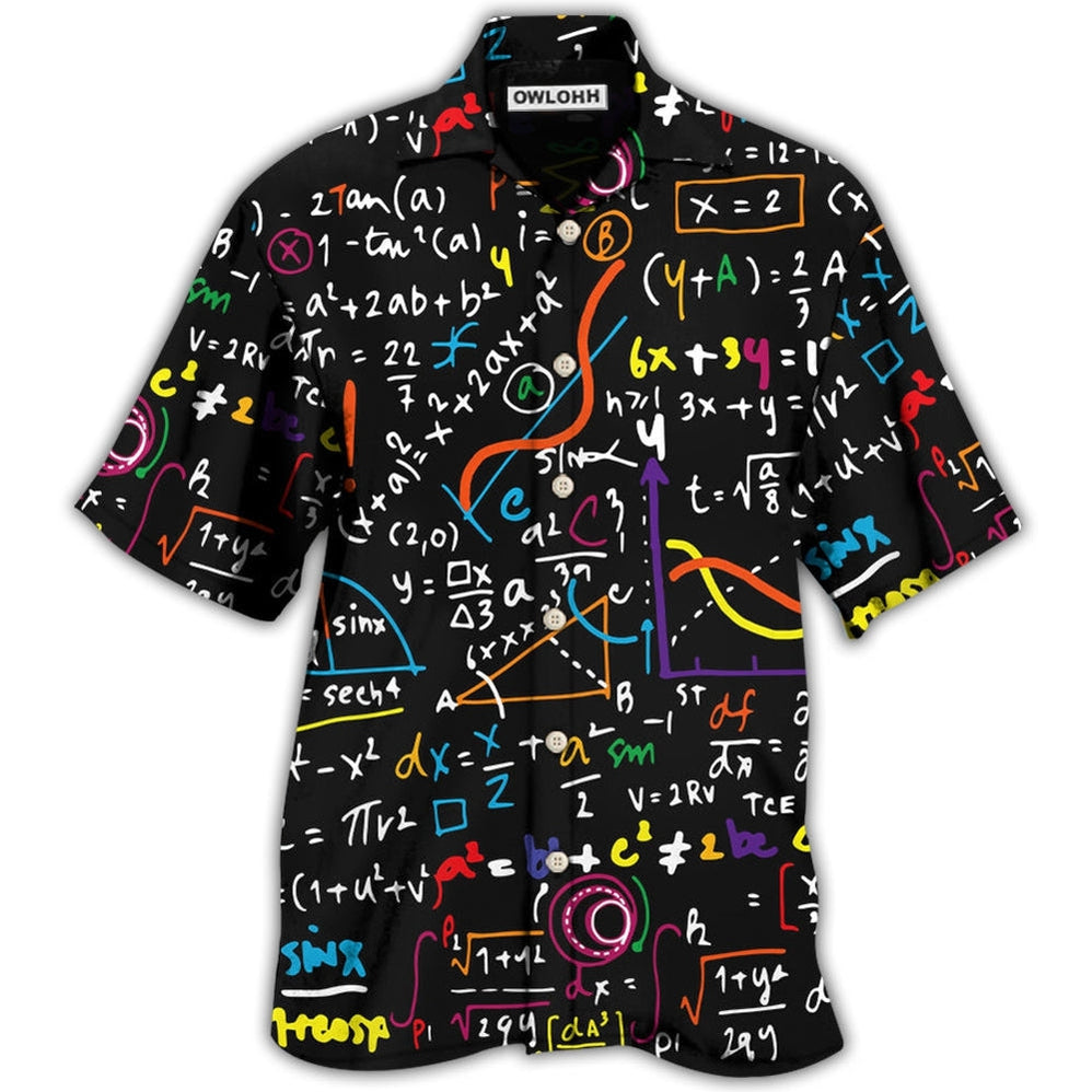 Hawaiian Shirt / Adults / S Math Basic Mathematics Style - Hawaiian Shirt - Owls Matrix LTD