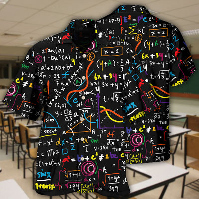 Math Basic Mathematics Style - Hawaiian Shirt - Owls Matrix LTD