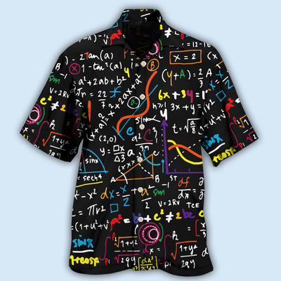 Math Basic Mathematics Style - Hawaiian Shirt - Owls Matrix LTD