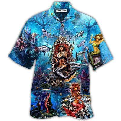 Hawaiian Shirt / Adults / S Mermaid Queen Style - Hawaiian Shirt - Owls Matrix LTD