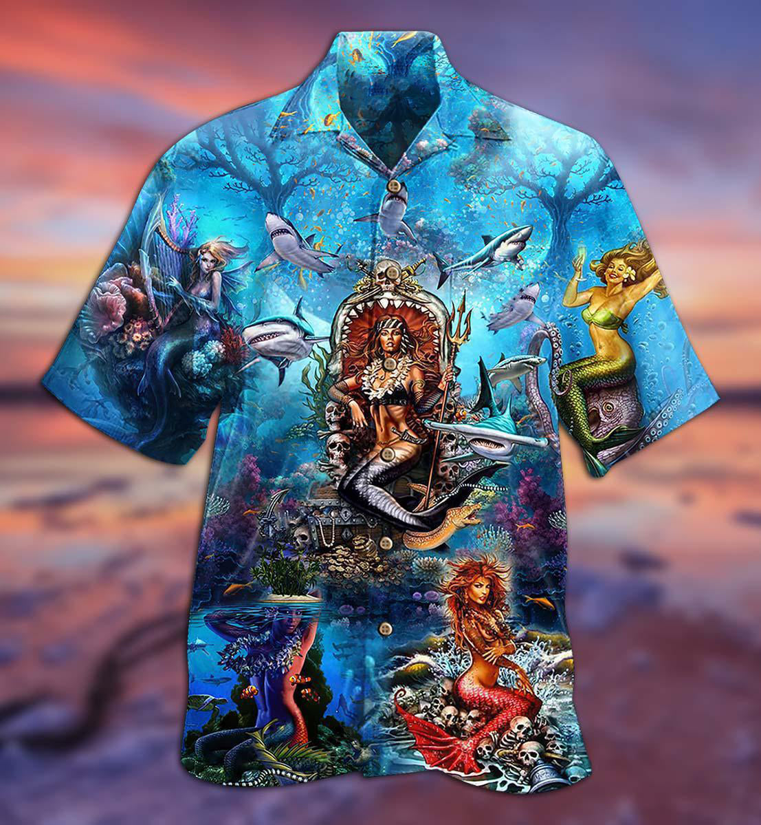 Mermaid Queen Style - Hawaiian Shirt - Owls Matrix LTD