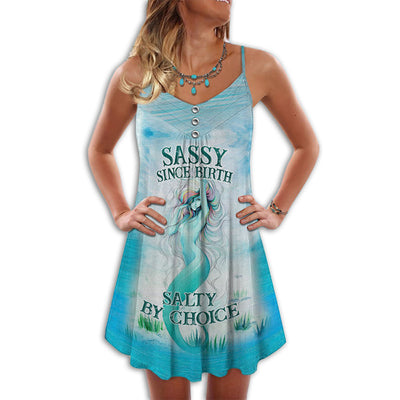 Mermaid Sassy Salty by Choice - Summer Dress - Owls Matrix LTD