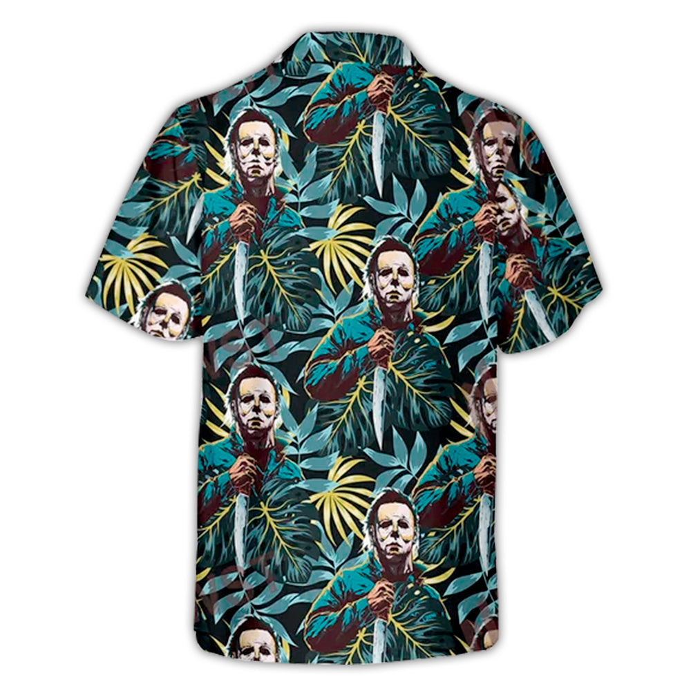 Halloween Michael Myer Tropical Style - Hawaiian Shirt