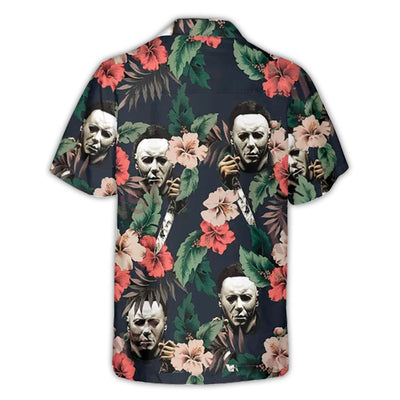 Halloween Michael Myer Scary Tropical Style - Hawaiian Shirt