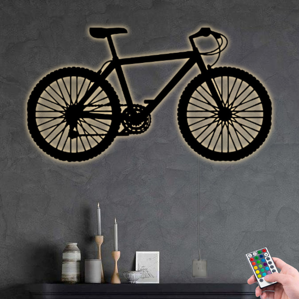 Bicycle Lover Bike - Led Light Metal - Owls Matrix LTD