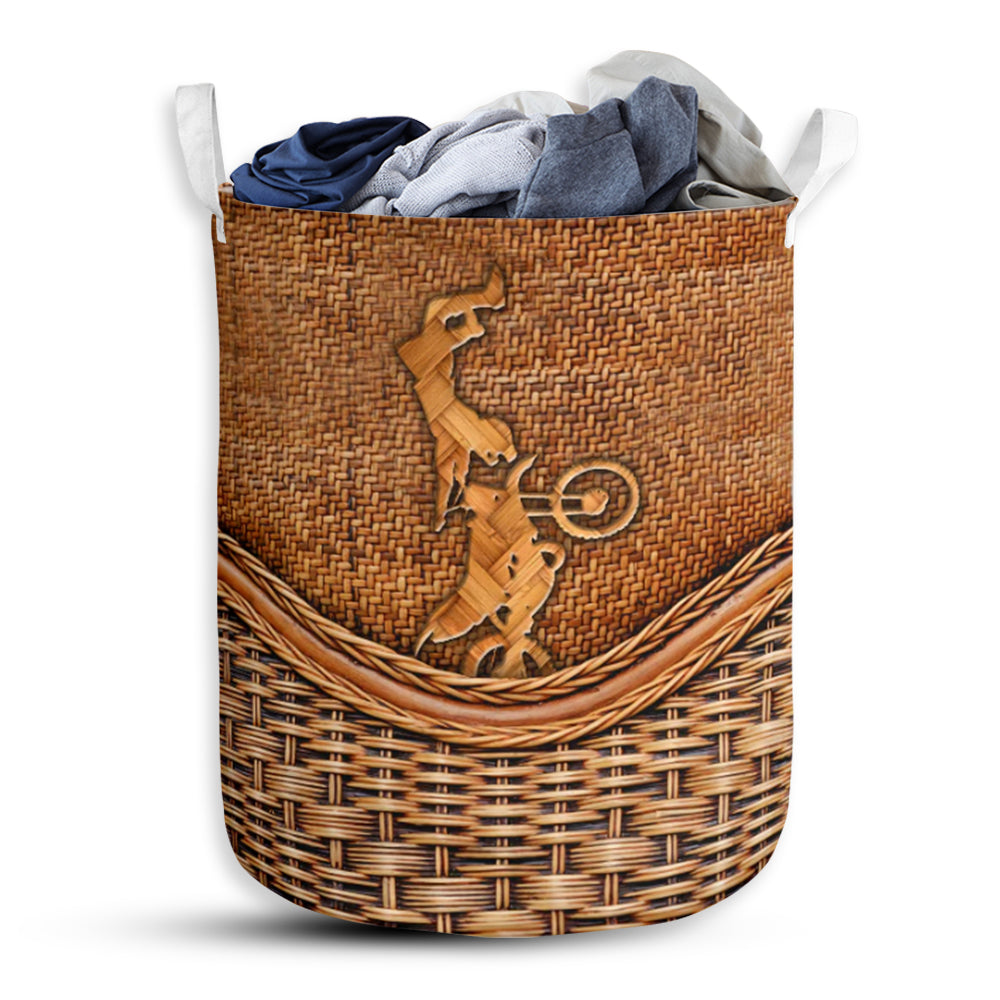 Motocross Rattan Teaxture Classic - Laundry Basket - Owls Matrix LTD