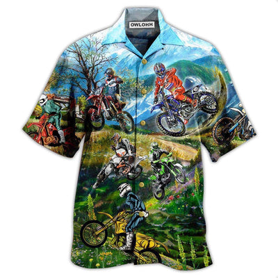 Hawaiian Shirt / Adults / S Motorcycle MotorSport Life Is Better With Braap - Hawaiian Shirt - Owls Matrix LTD