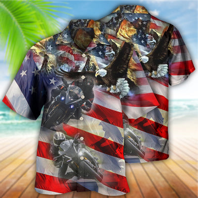 Motorcycle Independence Day - Hawaiian Shirt - Owls Matrix LTD
