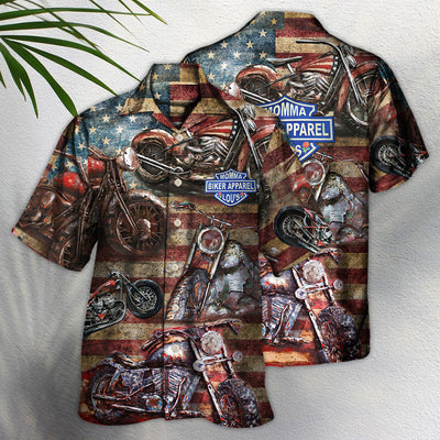 Hawaiian Shirt / Adults / S Motorcycle No Plans No Maps America Style - Hawaiian Shirt - Owls Matrix LTD