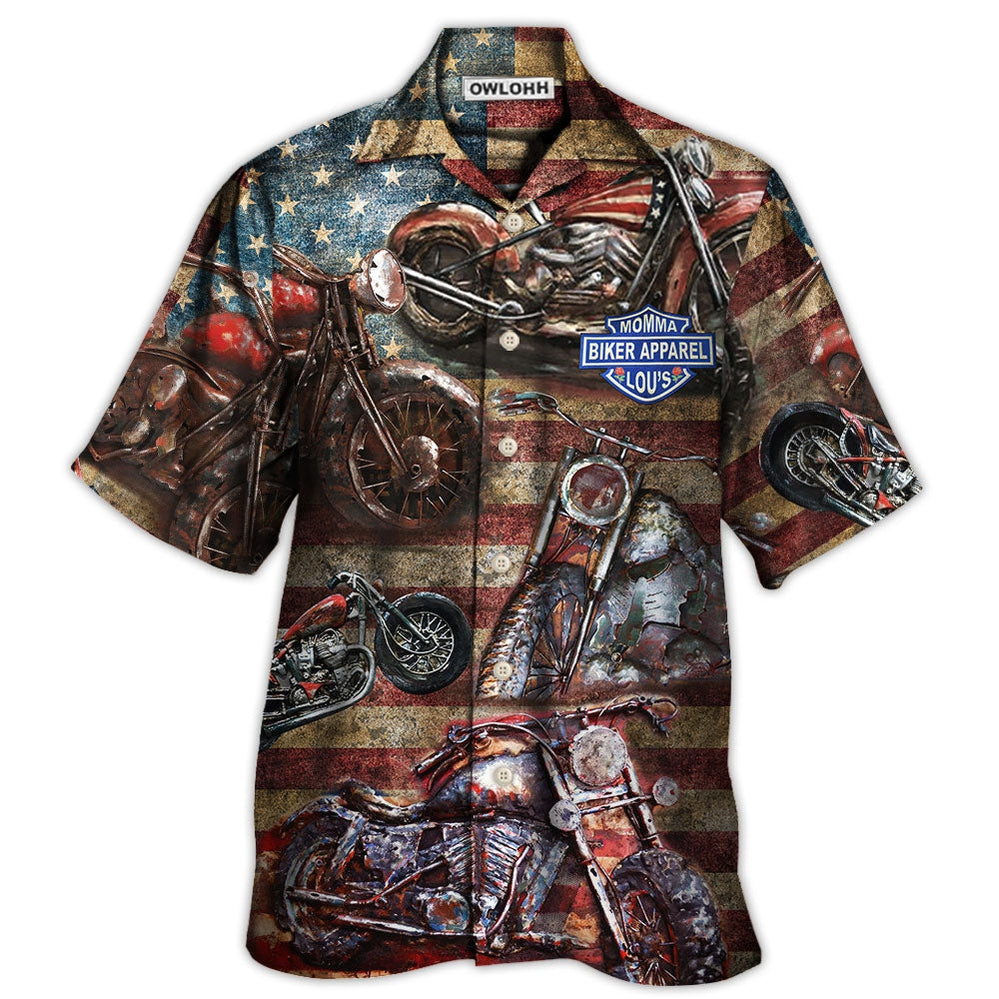 Motorcycle No Plans No Maps America Style - Hawaiian Shirt - Owls Matrix LTD