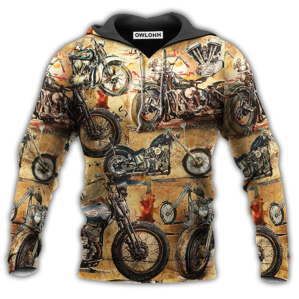 Unisex Hoodie / S Motorcycle Ride and live today - Hoodie - Owls Matrix LTD