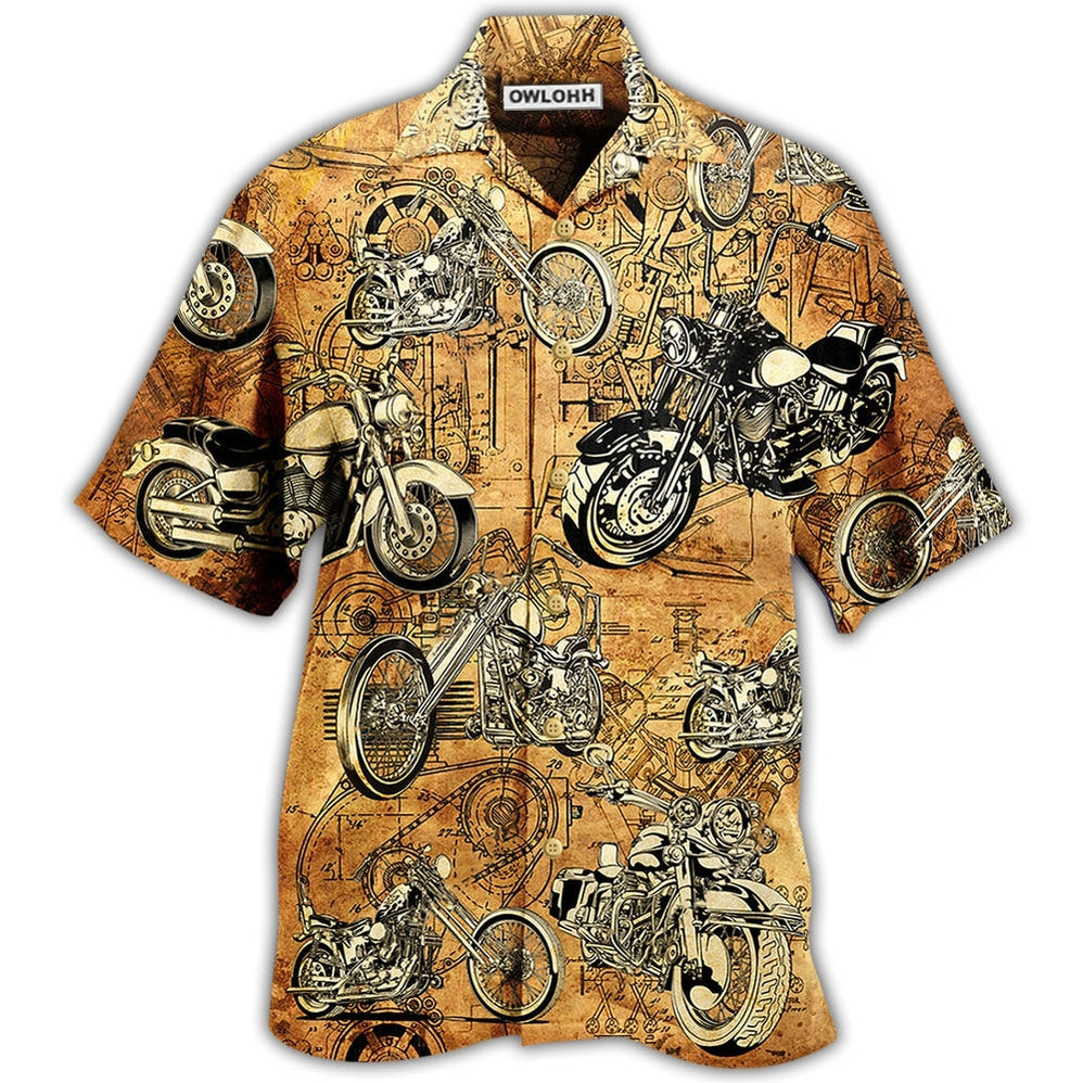 Hawaiian Shirt / Adults / S Motorcycle Vintage I'm Cool - Hawaiian Shirt - Owls Matrix LTD