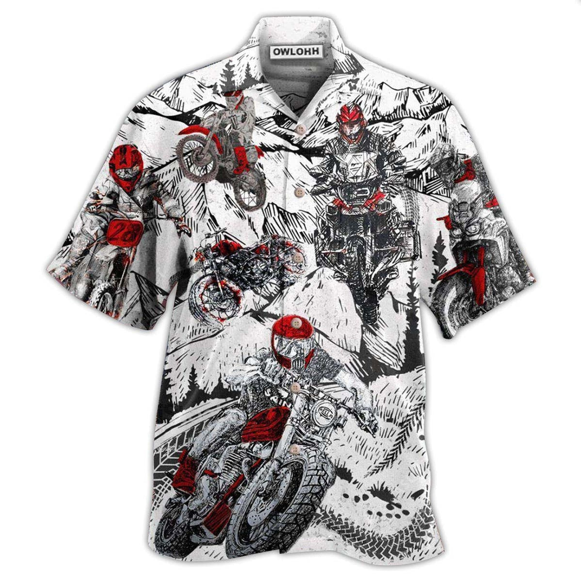 Hawaiian Shirt / Adults / S Motorcycle What Is Life I'm So Happy - Hawaiian Shirt - Owls Matrix LTD