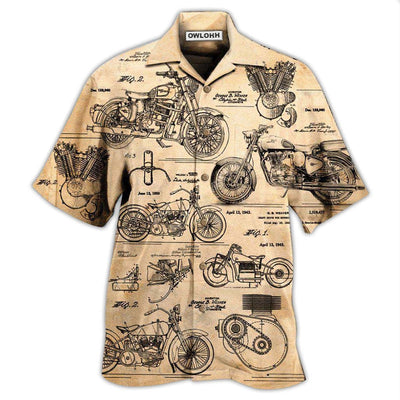 Hawaiian Shirt / Adults / S Motorcycle I Search Original Motorcycles - Hawaiian Shirt - Owls Matrix LTD