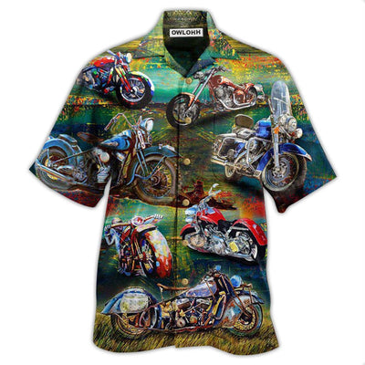 Hawaiian Shirt / Adults / S Motorcycle Freedom Is A Full Tank Happy With Road - Hawaiian Shirt - Owls Matrix LTD