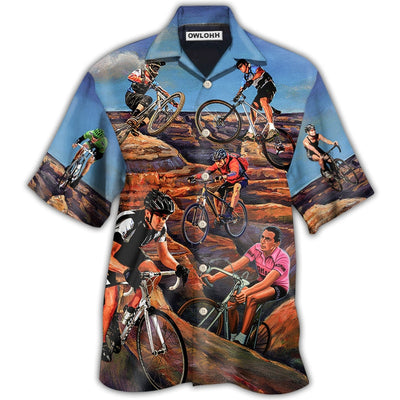Hawaiian Shirt / Adults / S Bike Mountain Biking - Hawaiian Shirt - Owls Matrix LTD