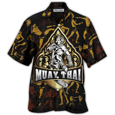 Muay Thai Cool - Hawaiian Shirt - Owls Matrix LTD
